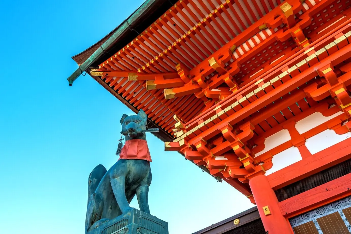 Der Fushimi-Inari-Schrein in Kyoto, Japan.